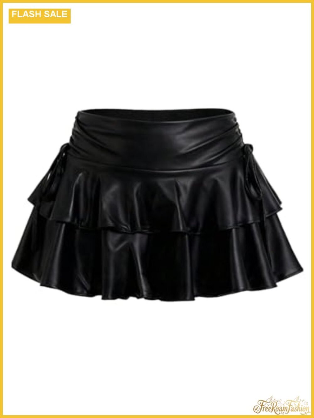 Lace Mini Skort with Shorts Low Rise Ruffle Y2k